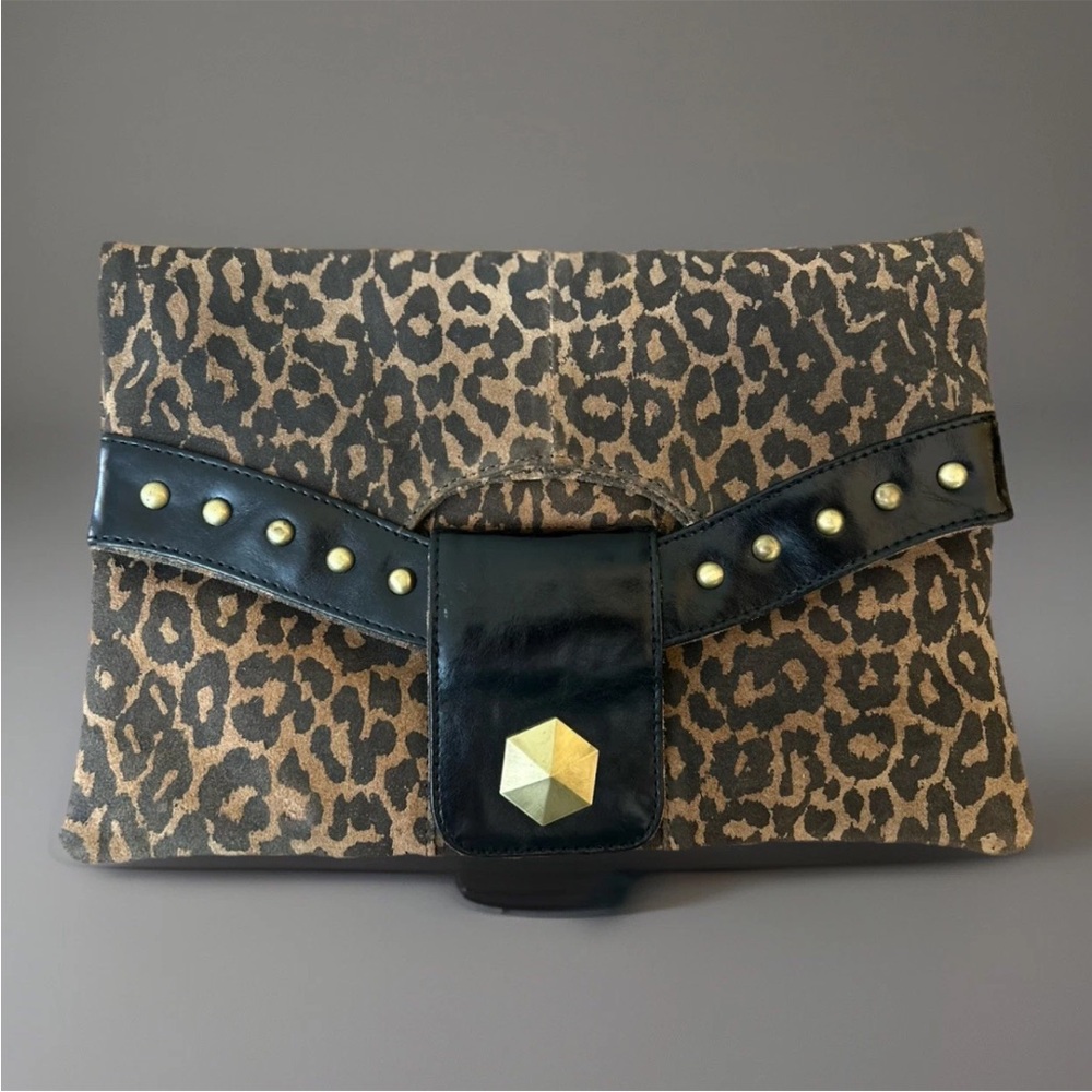 Large Leopard Clutch - Bag